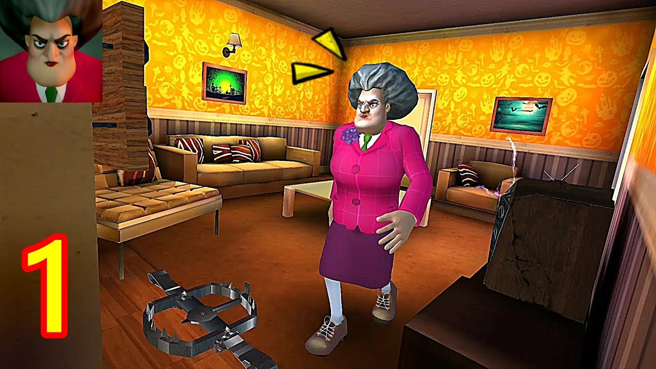 Scary Teacher 3D - GamePlay #1 The TV Villian & Outfit Woes