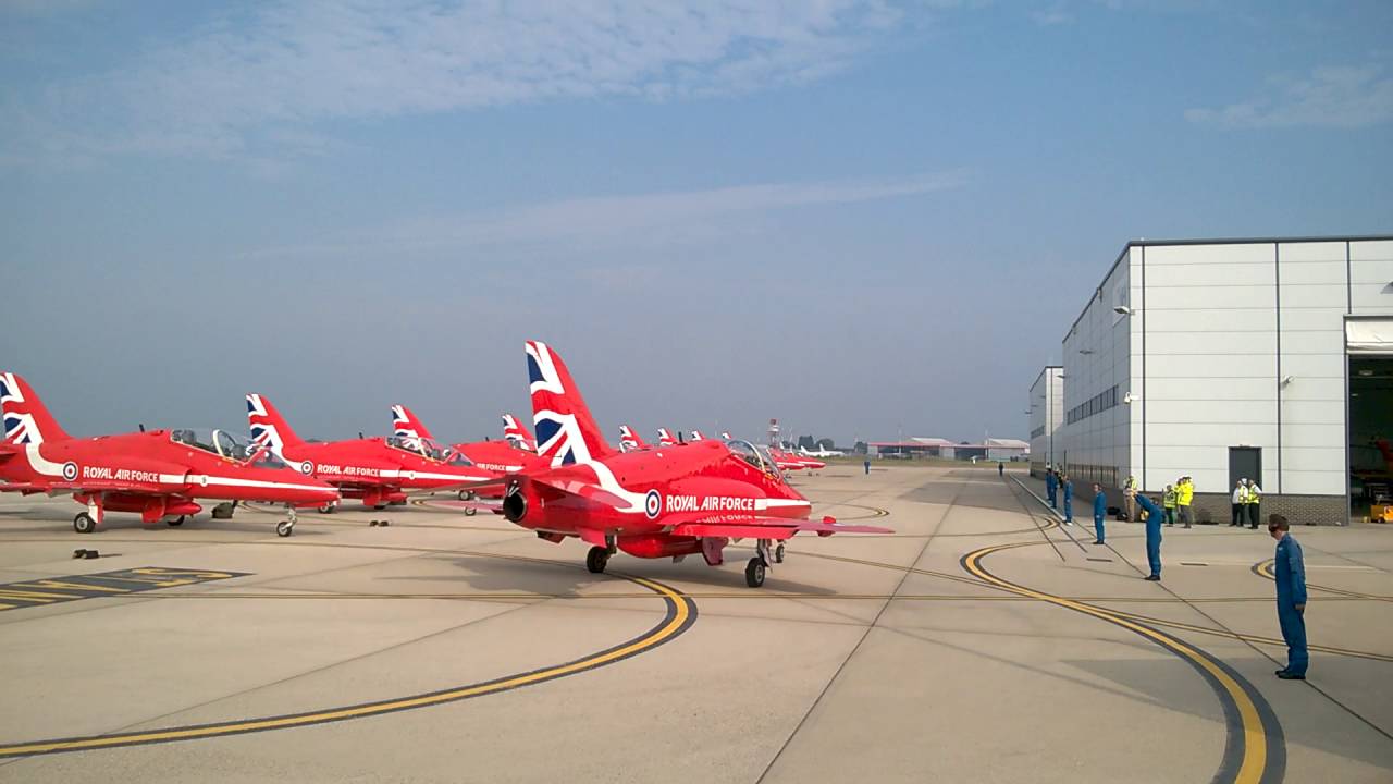 Red Arrows at Norwich Airport