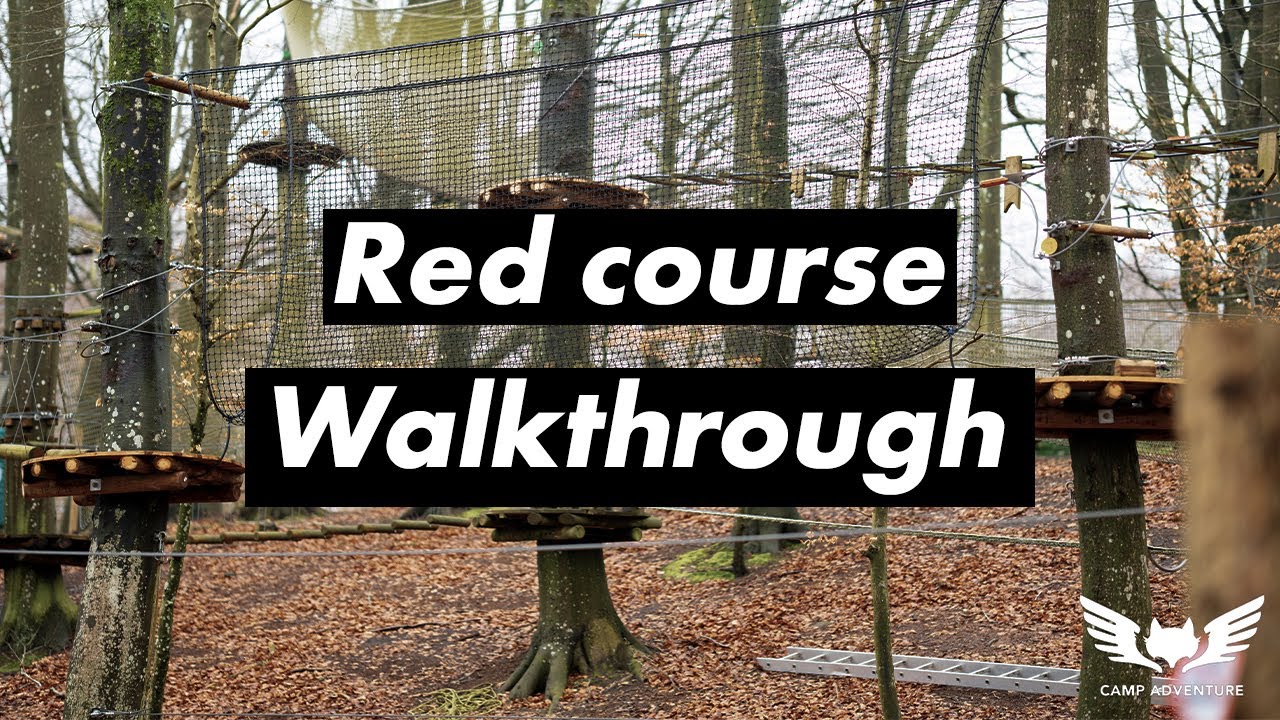Camp Adventure Denmark Red Course Walkthrough (ASMR Climbing)