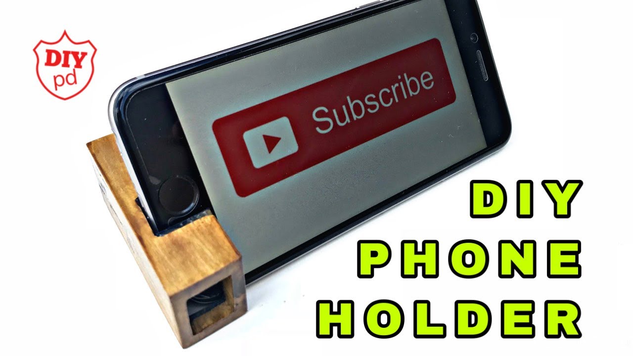 DIY Phone Holder | Phone Stand DIY With Amplifier Speaker | Wood Craft Idea
