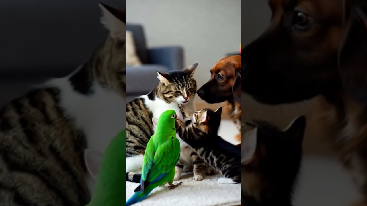 We are one family #animalbond #cat #kitten #cute