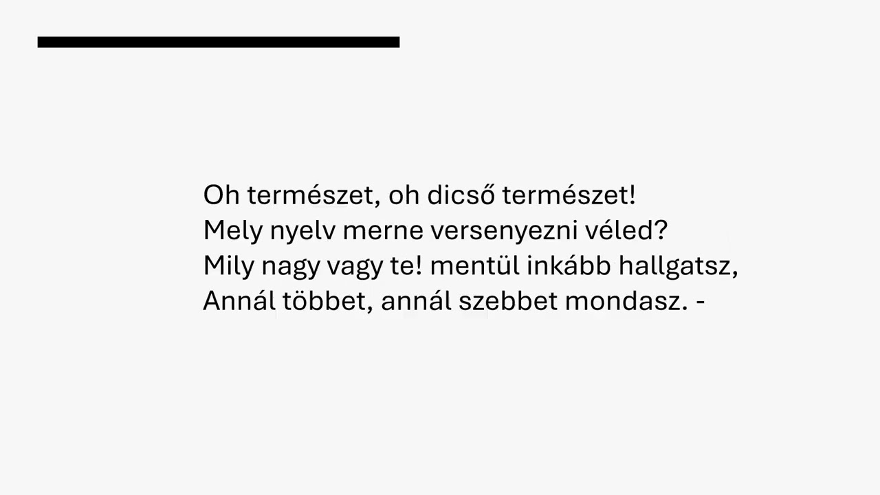 Petőfi S&aacute;ndor A Tisza 9-12. versszak - hall&aacute;s ut&aacute;ni verstanul&aacute;s