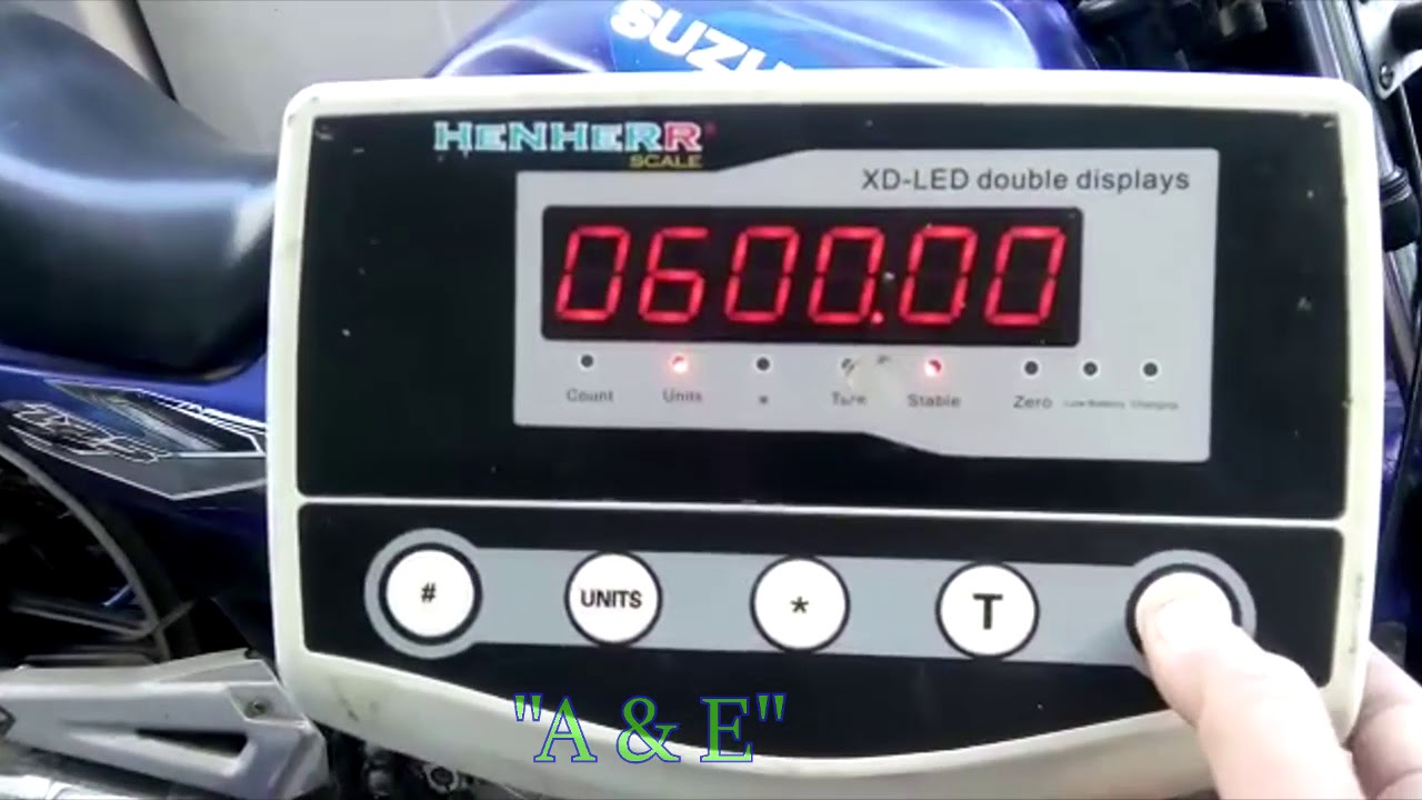 Reset timbangan digital HENHER