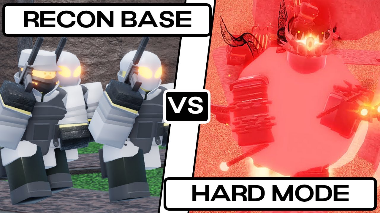 ONLY Recon Base VS Hard Mode | Tower Blitz [ROBLOX]