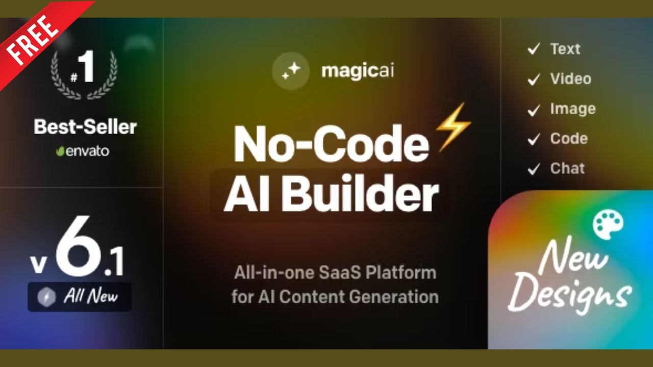 MagicAI OpenAI Content, Text, Image, Video, Chat, Voice, and Code Generator as SaaS script download