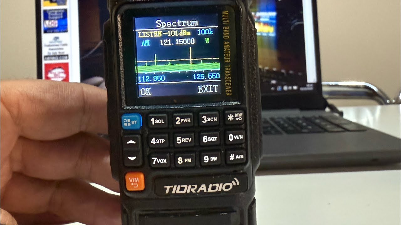 Tidradio TD H3 PLUS tutte le funzioni dello spectrum 