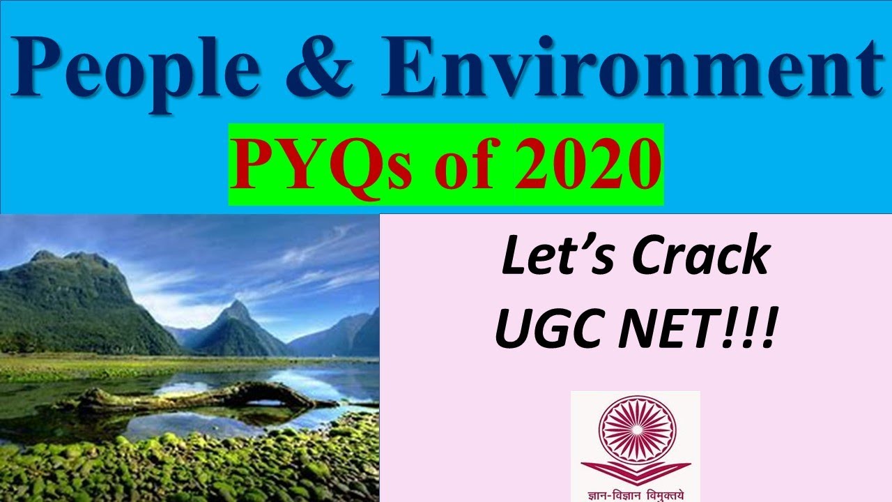 People & Environment PYQs 0f 2020 | UGC NET paper 1 preparation2021