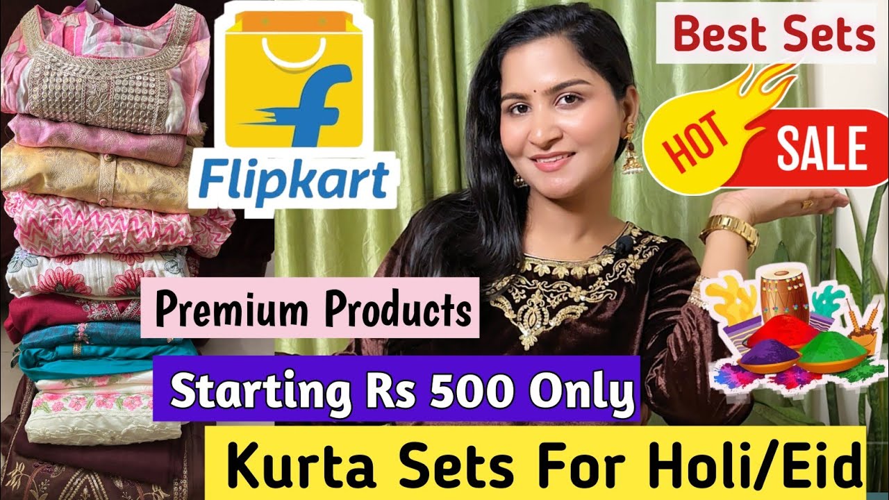 kurta Sets Haul 👌/Flipkart Haul/Holi/Eid kurta Set Haul/Flipkart Kurta Set Haul/Sharara Set/Flipkart