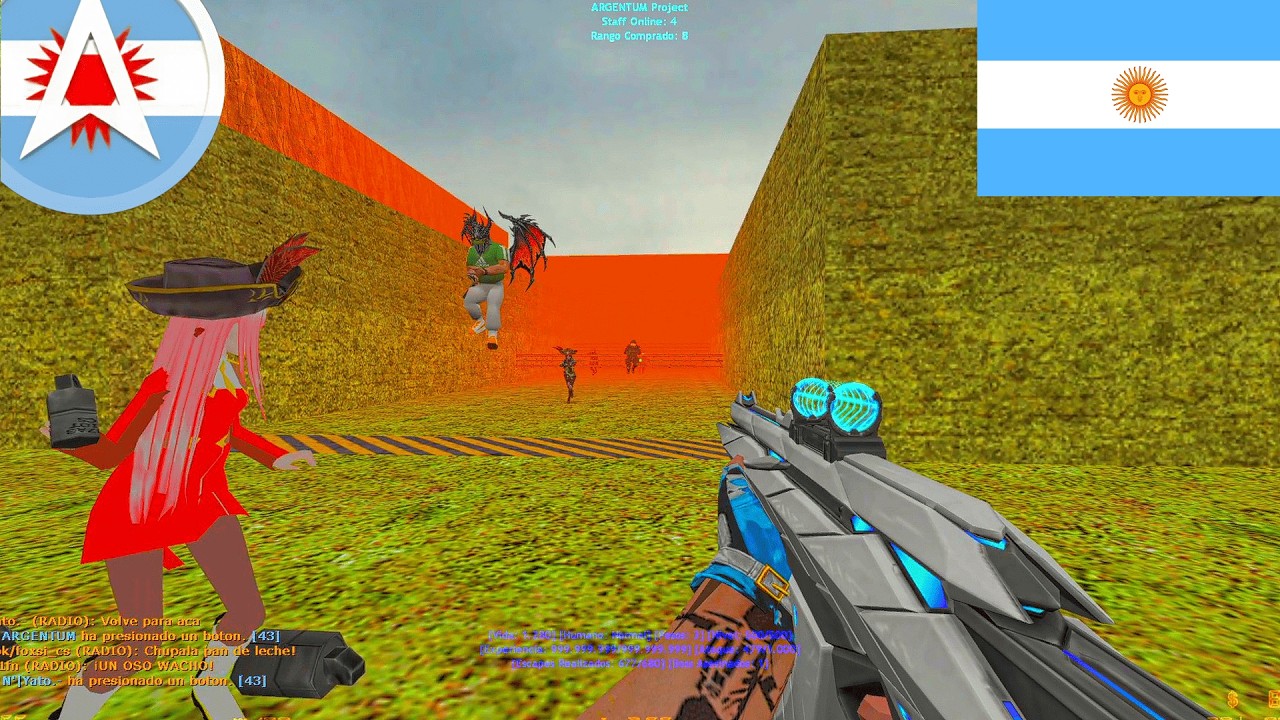 #33 [ARGENTUM LATAM] Zombie Escape ARGENTINA MOD (Counter-Strike 1.6)
