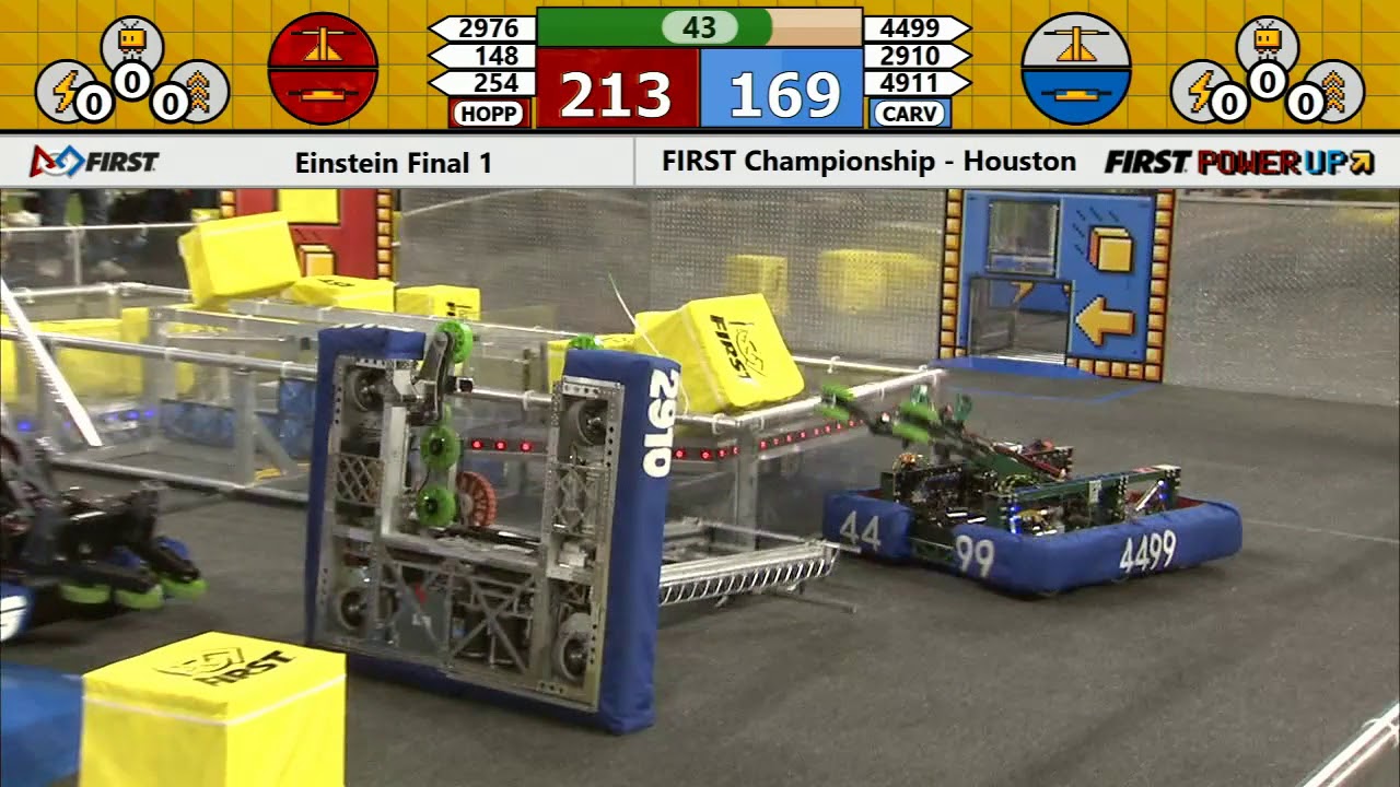 Einstein Final 1 - 2018 FIRST Championship - Houston