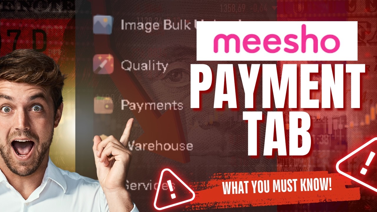 MEESHO ! PAYMENT TAB DETAILD ! DAY 8 ! #businesstips #meeshoseller #onlineearning @drarcommerce