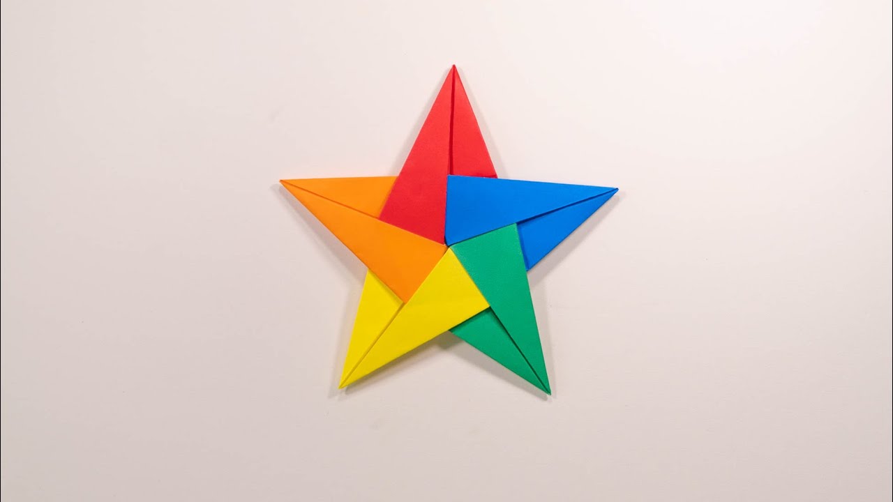 별 표창 종이접기 / Origami Star-Shaped Ninja Star (Shuriken)