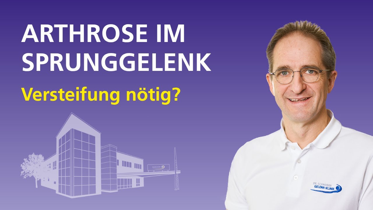 Behandlung der Arthrose im Sprunggelenk: Muss eine Versteifung wirklich sein?