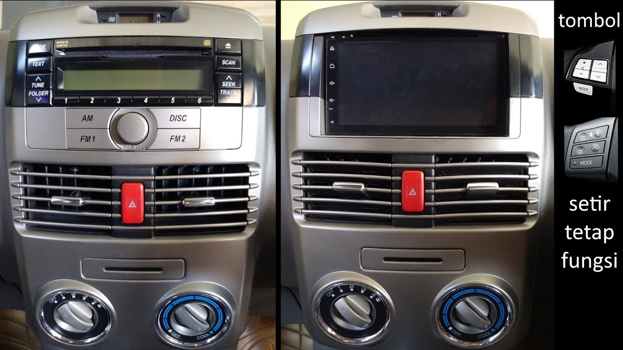 Cara Ganti Head Unit Toyota Rush / Daihatsu Terios 2006-2016 Double Din