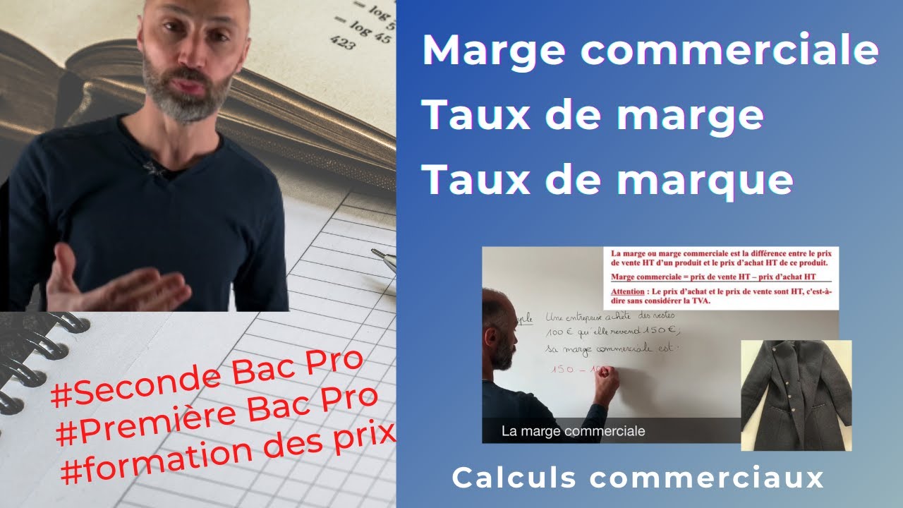 Comment calculer la marge commerciale, le taux de marge et le taux de marque