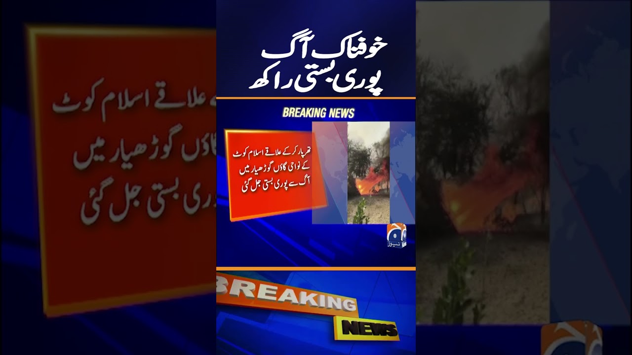 Massive Fire Destroys Entire Village in Tharparkar &ndash; Shocking Scenes