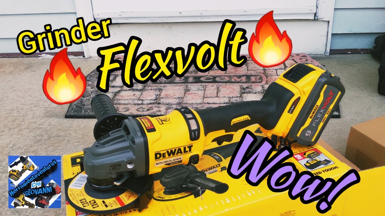 GRINDER DEWALT FLEXVOL!! Amoladora DEWALT FLEXVOLT Buenisima!!!