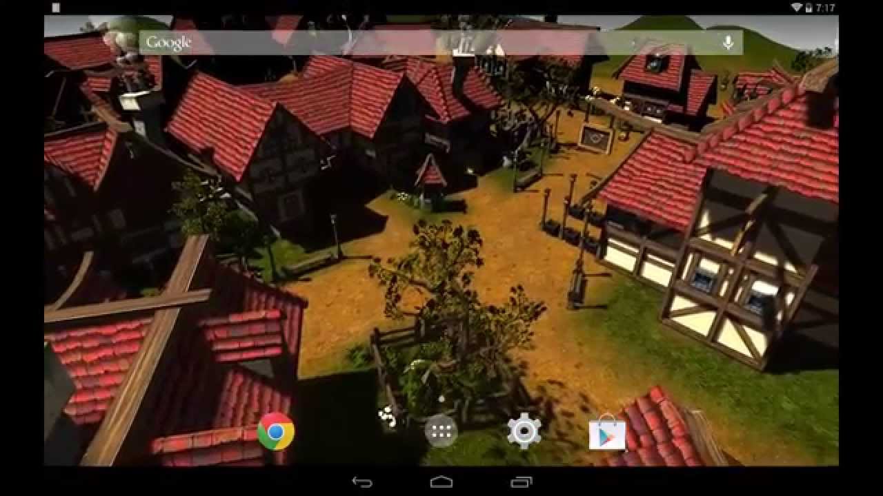 Cartoon Village 3D Live Wallpaper