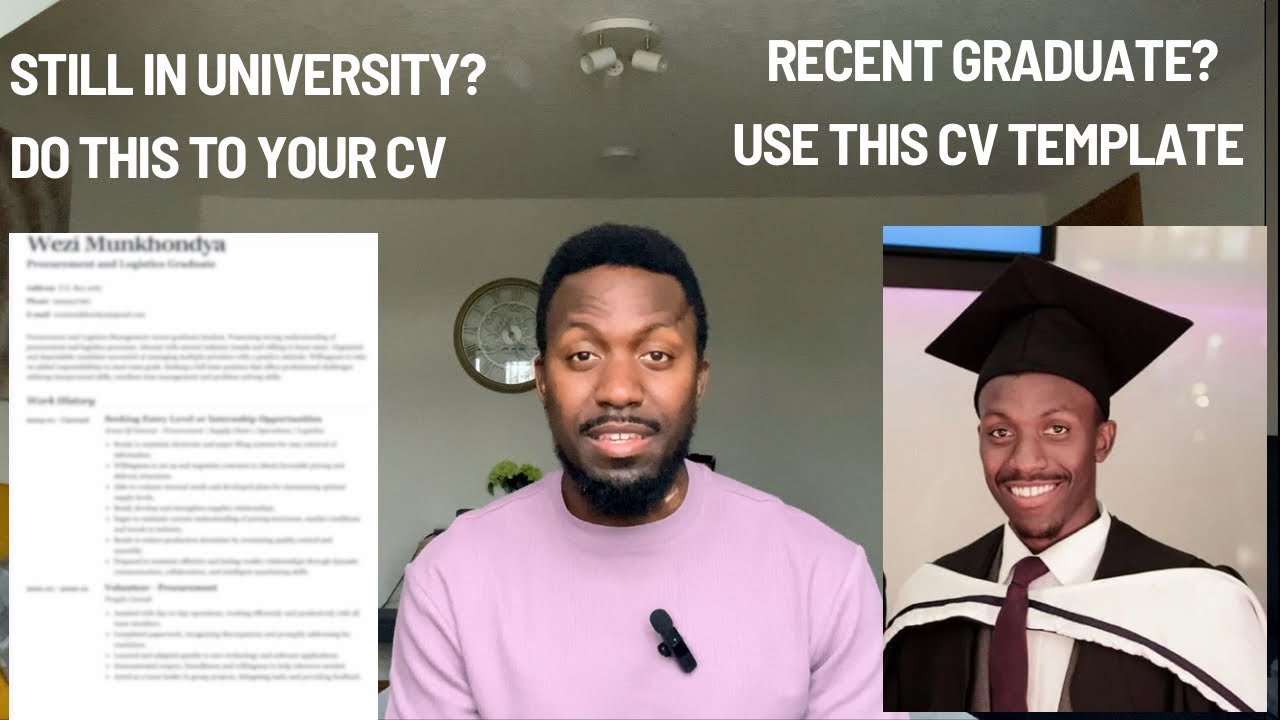 BEST CV Tips for Recent Graduates and Those Still In University With an Example - 2025