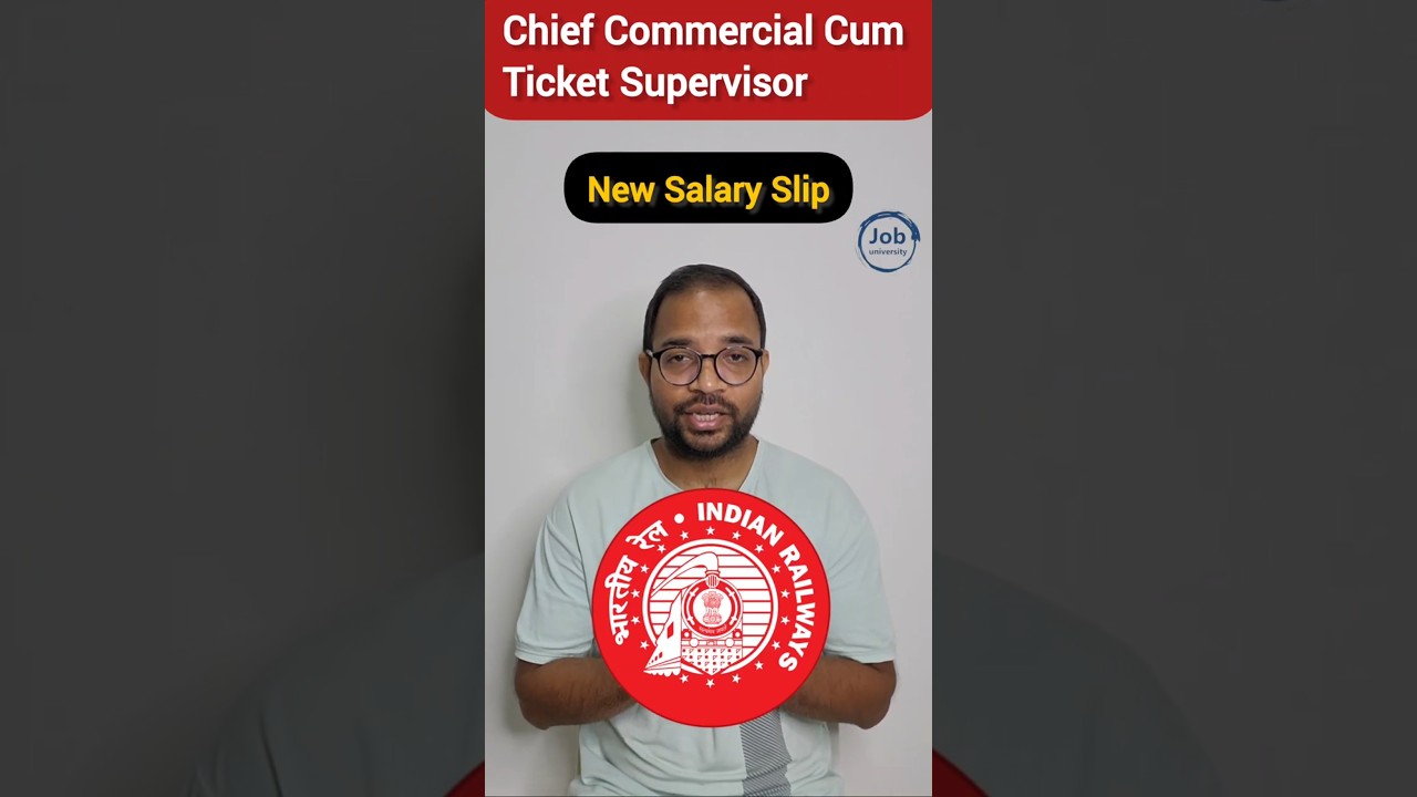 Chief Commercial Cum Ticket Supervisor (CCTS) Salary Slip #rrbntpc #ccts #railways #rrb