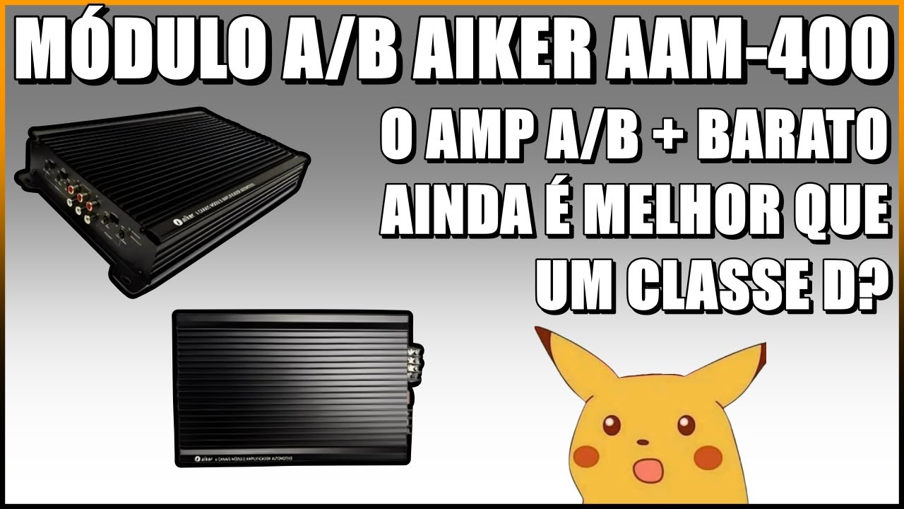 UNBOXING E TESTE AMPLIFICADOR AIKER AAM 400 CLASSE AB