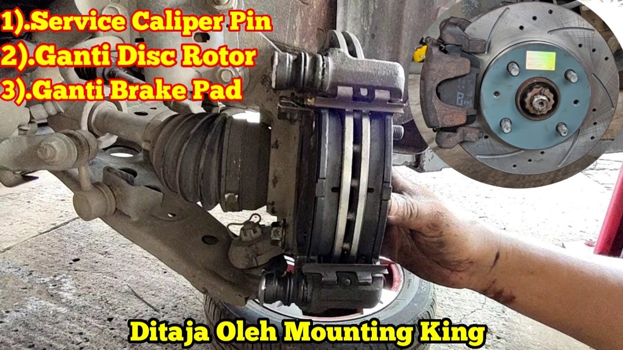 Cara Ganti Disc Rotor/Service Caliper Pin Dan Ganti Brake Pad Myvi/Kereta2 Yang Sewaktu DenganDya