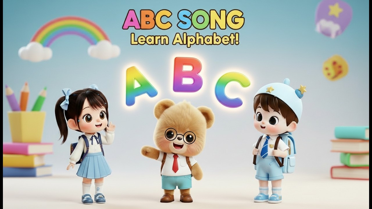 ABC Song with Benny Bear 🧸 | Tiny Tunes Kids Nursery Rhymes  #kidssongs