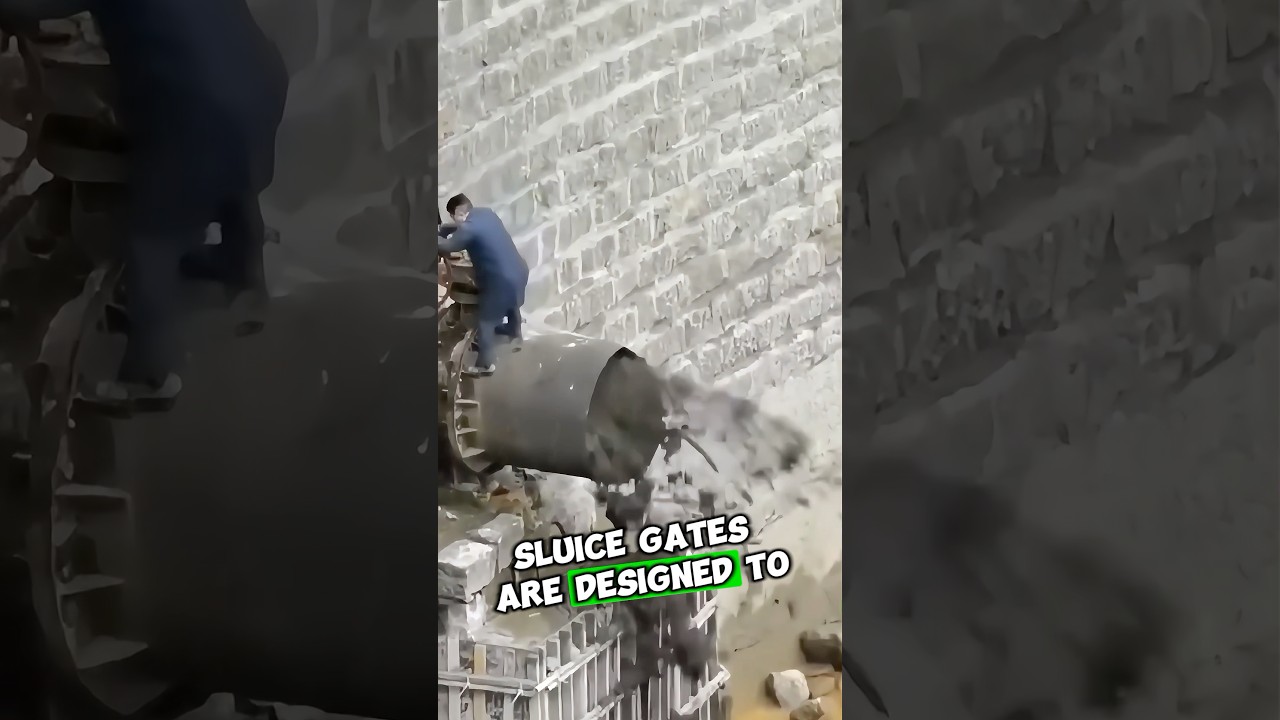 Sluice Gate Crisis,Clogs Can Halt Hydroelectric Power! #shortsviral #shortsfeed #shortsvideo #shorts