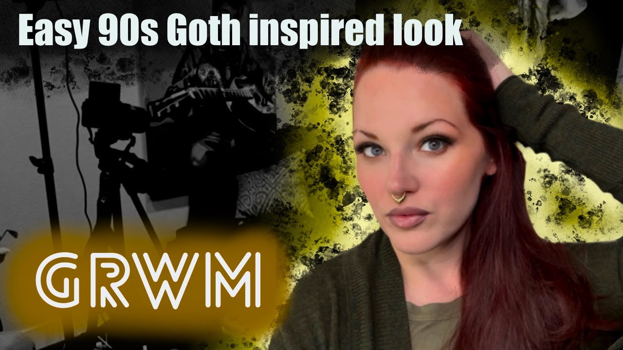 Easy 90s Goth inspired look GRWM with MUA Cayce Hanalei