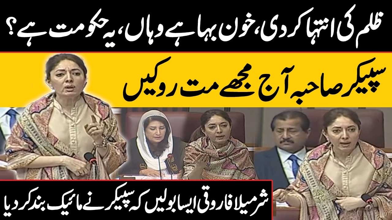 Ye Hakoomat Hai? | Sharmila Farooqi Fiery Speech in National Assembly Today | Public News