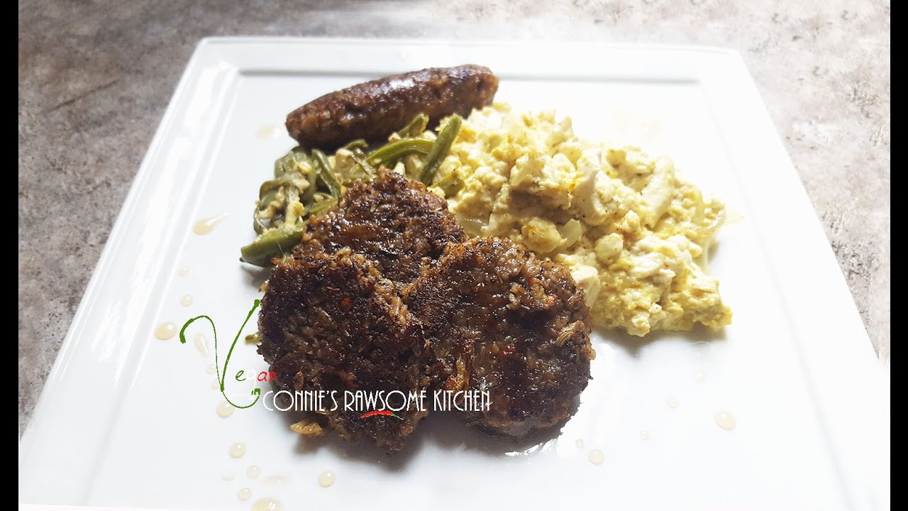 GLUTEN FREE VEGAN SAUSAGE PATTIES  | Connie's RAWsome kitchen  | OAT MEAT