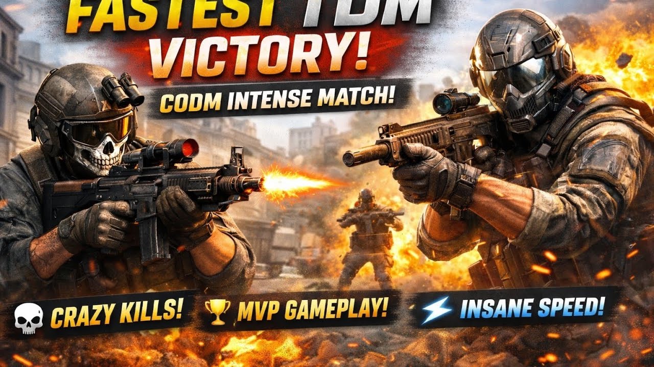 Fastest Team Deathmatch Victory 🔥 CODM Intense Match