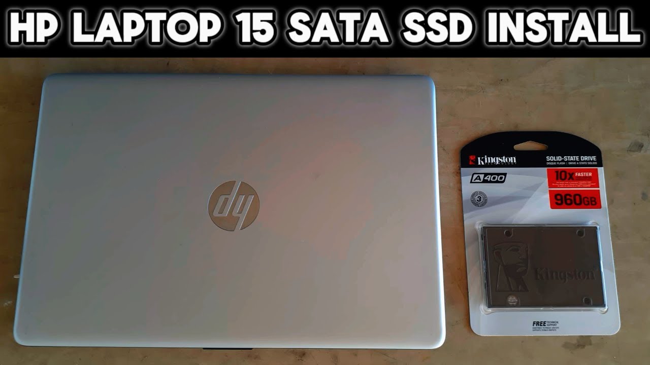 How to Open HP Laptop 15 (Upgrade SATA HDD to SSD) [Tutorial]