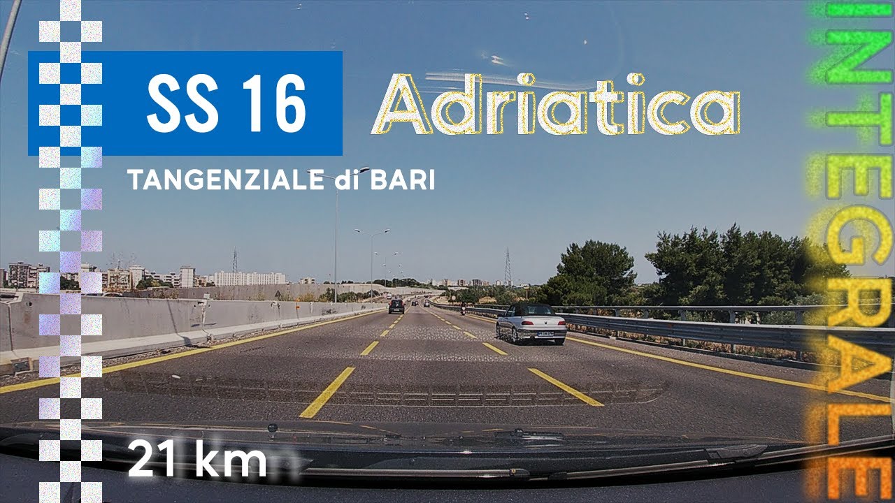 IT / SS16 Adriatica | Tangenziale di BARI - Percorso Completo dir. BRINDISI