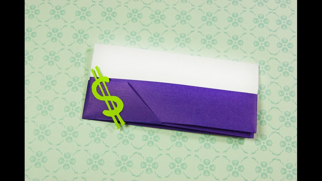 How to make a paper handbag | Origami clutch