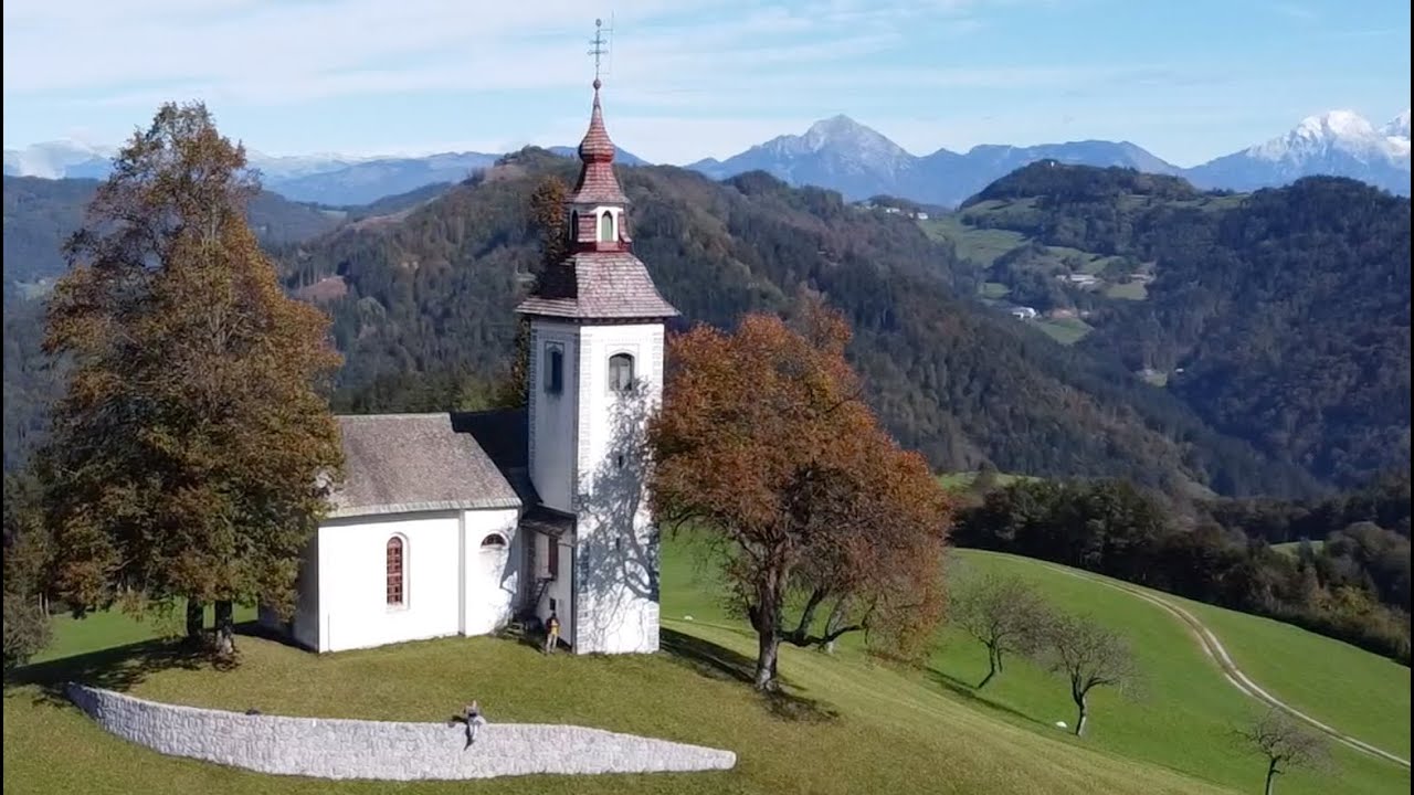 Cerkev Sveti Tomaž (St. Thomas Church) near Škofja Loka, Slovenia.