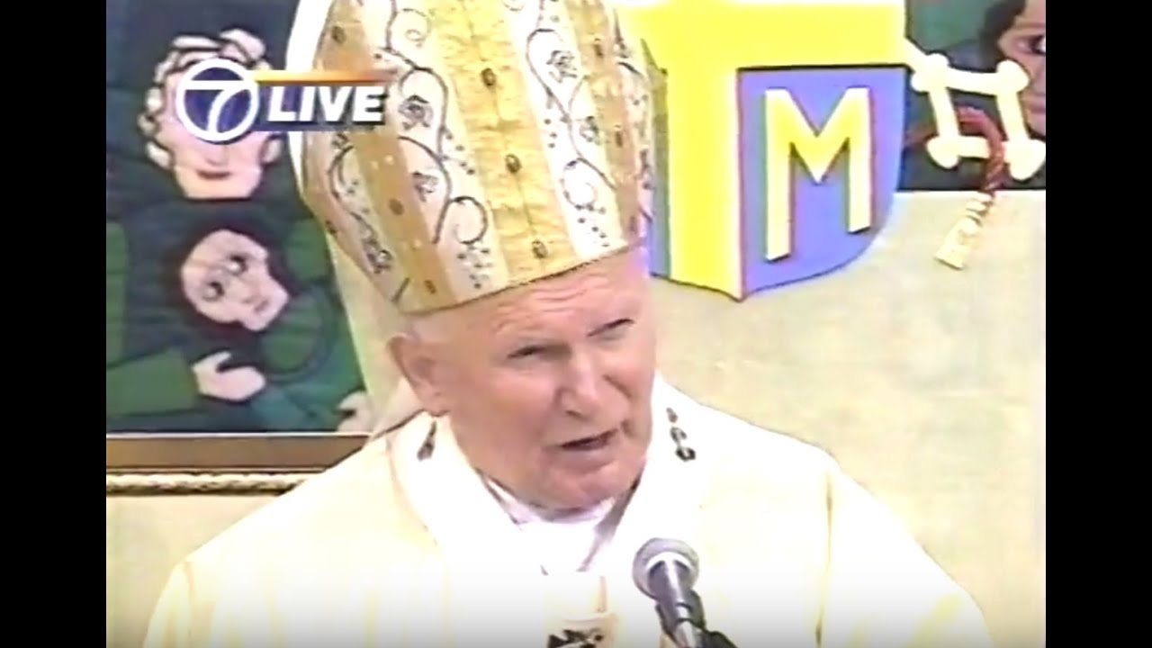 Pope John Paul II Papal Mass in Central Park 1995