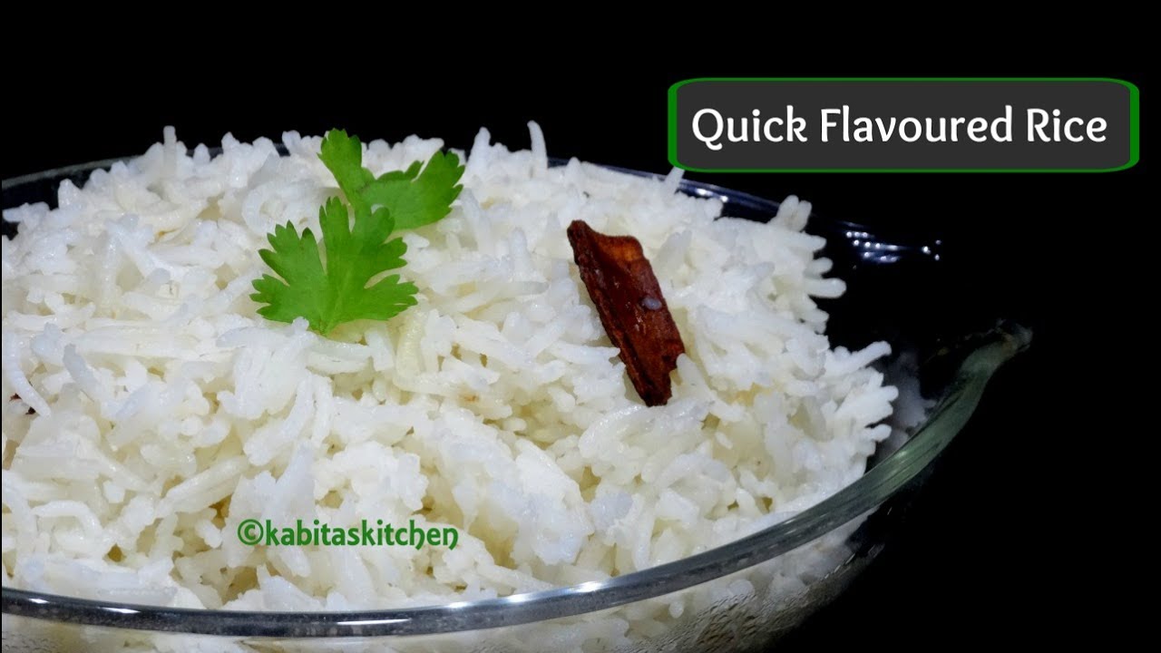 Flavoured Rice Recipe | Quick Aromatic Rice in Pressure cooker | Easy Rice Recipe |  kabitaskitchen
