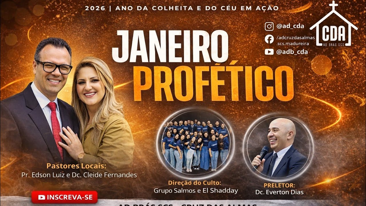 TV AD Brás CDA - Janeiro Profético 22/01/2026