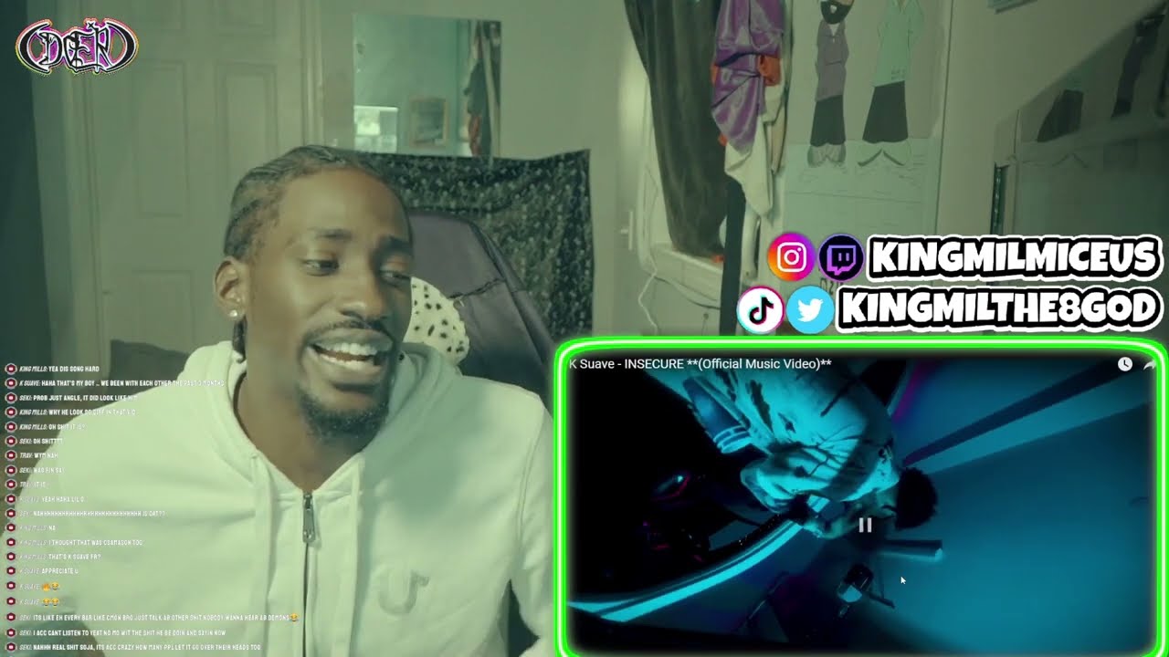The 8 God Reacts to: K Suave - INSECURE, L5 - No Mind, Trippie Redd ft. Slimesito - Pray 4 Me