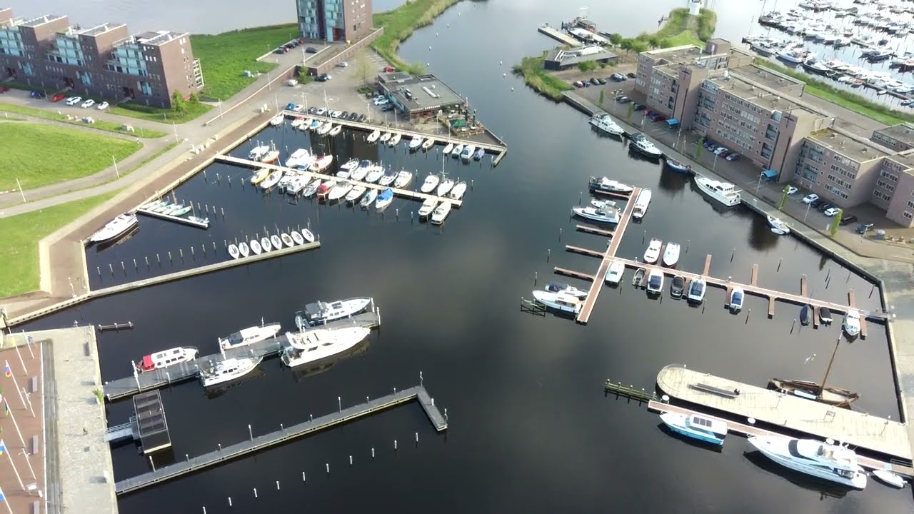 Almere Haven from above 4K