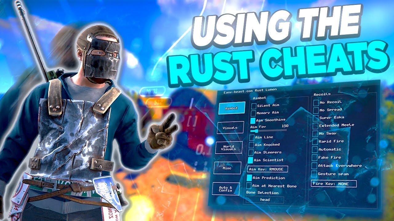 I USED the RUST CHEATS in the OFFICIAL SERVER!!!