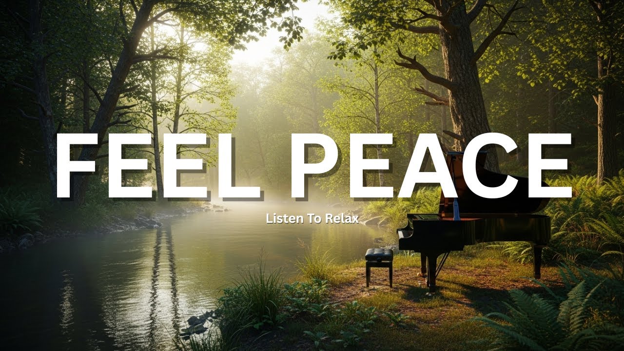 Calming Piano & Water Sounds 🌿 Deep Relaxation for Sleep, Meditation, Yoga & Spa