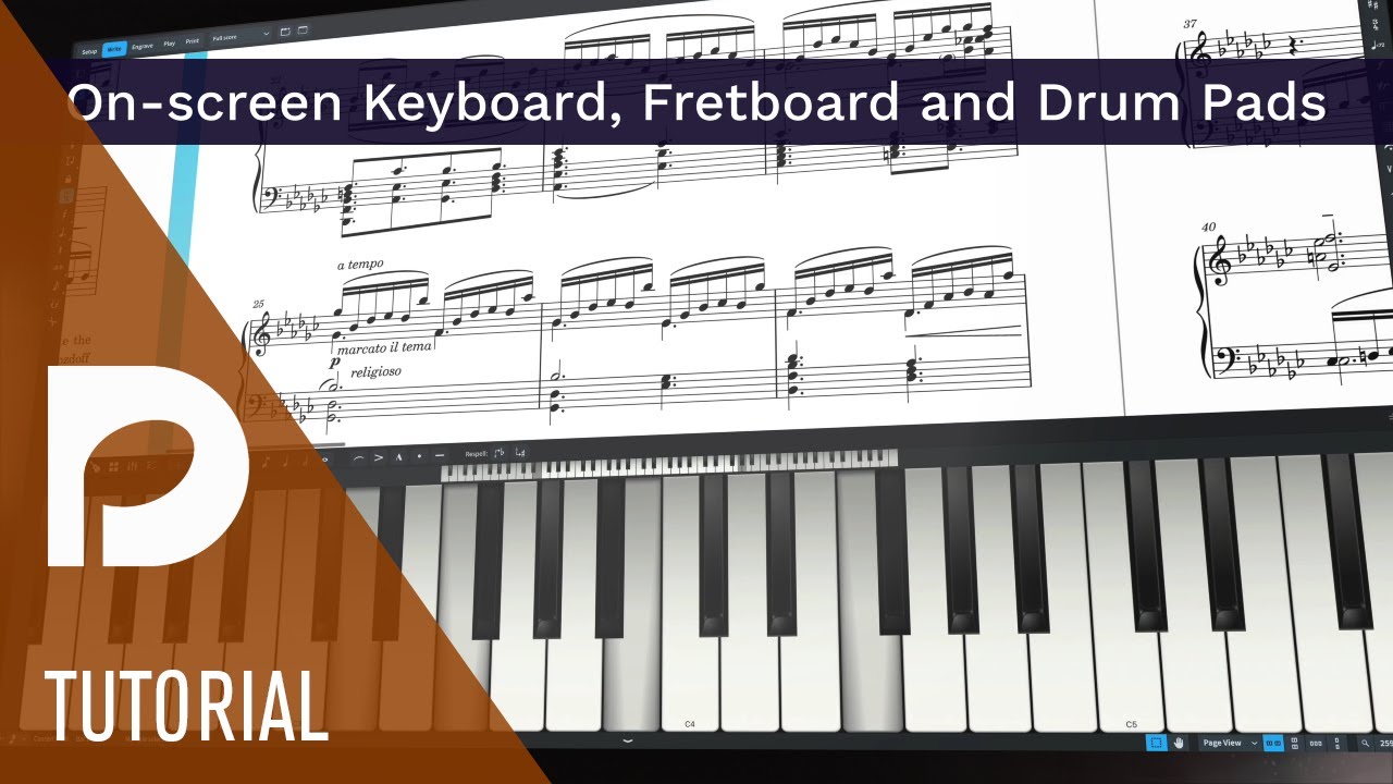 On-screen Keyboard, Fretboard and Drum Pads | Introducing Dorico 4