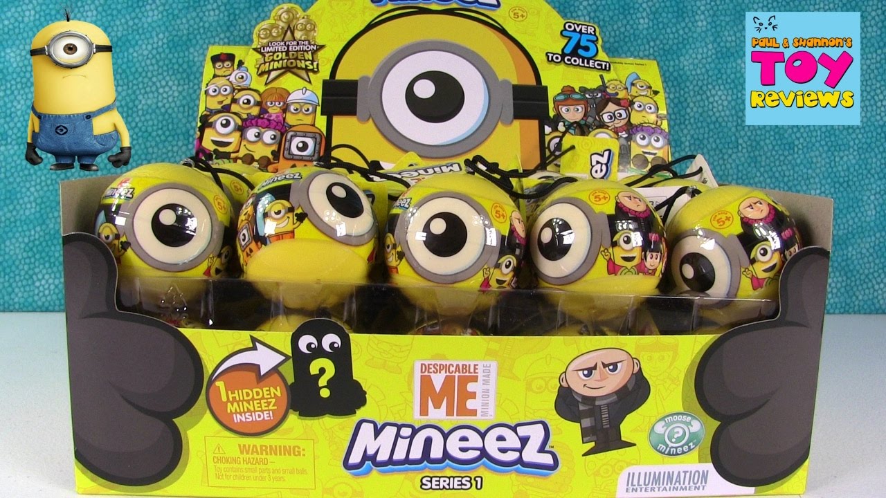 Minions Mineez Despicable Me Squishy Blind Bag Figures Toy Unboxing | PSToyReviews