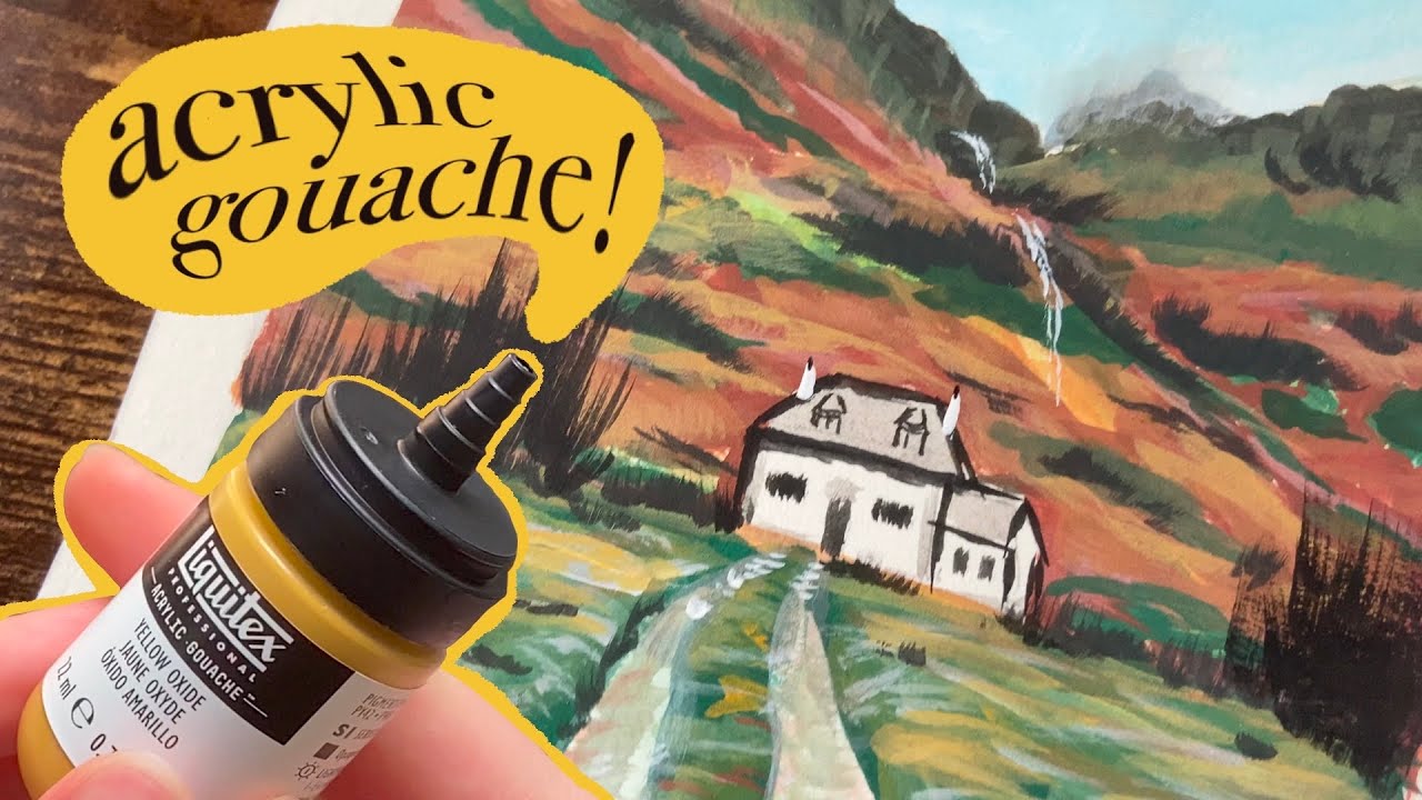 What can you paint with Liquitex Acrylic Gouache? (12p essentials set review)