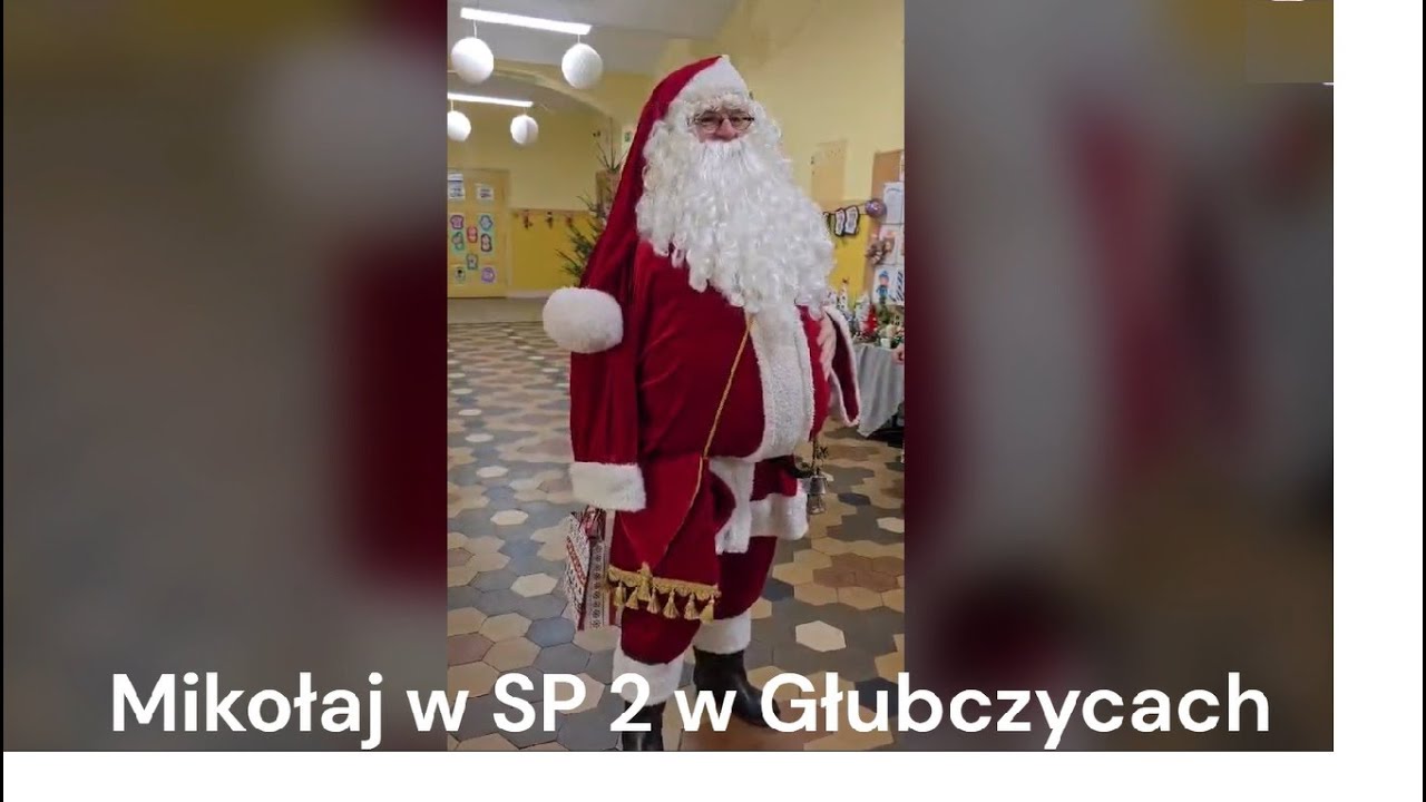 Mikołaj w SP nr 2 w Głubczycach