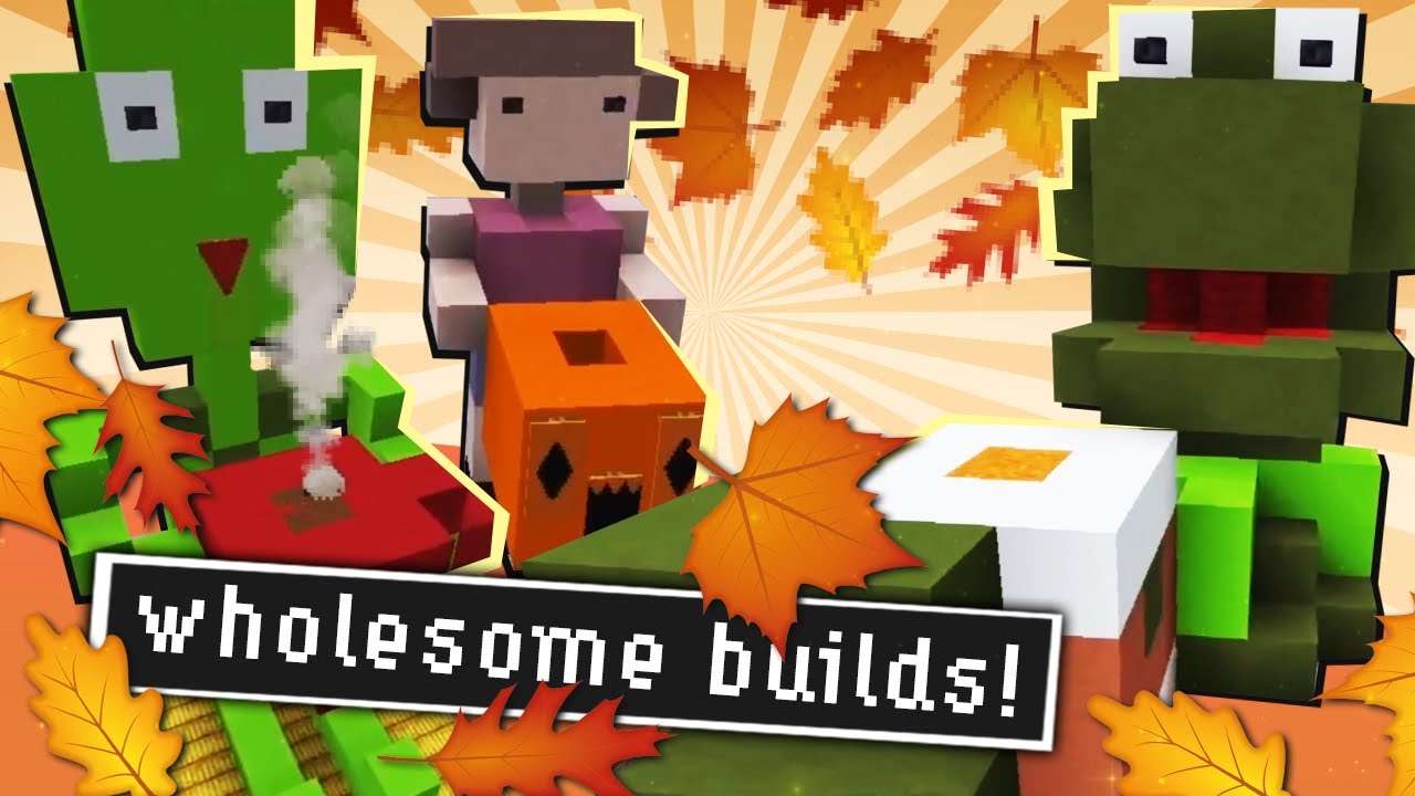 Wholesome Autumn Builds ONLY!! | Minecraft Gartic Phone Challenge