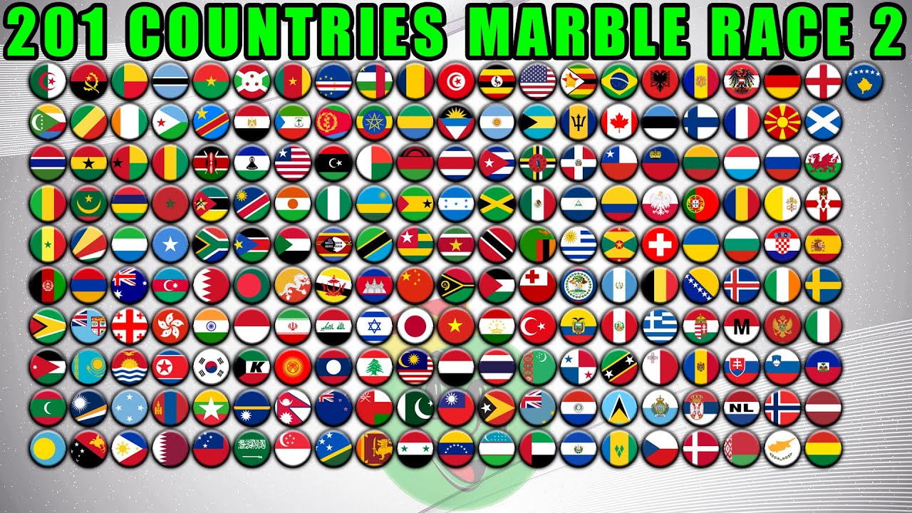 201 Countries Marble Race / Marble Race King