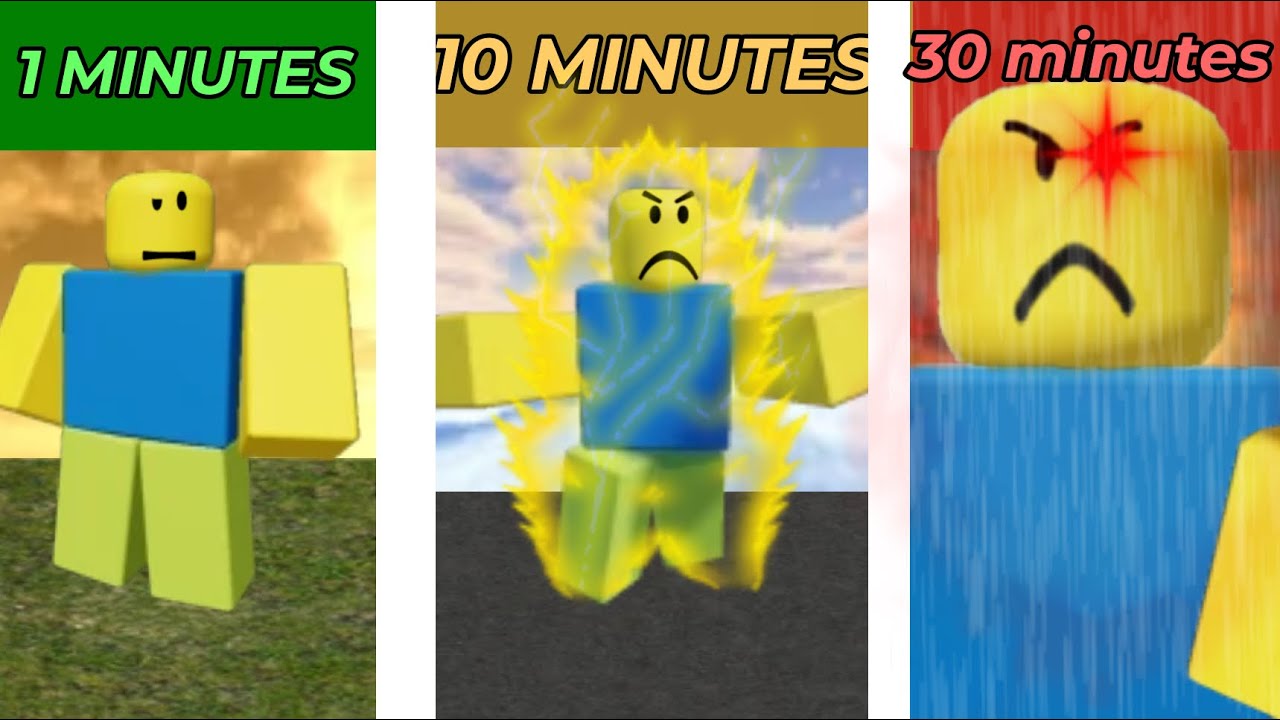1 minute vs 10 minutes vs 30 Minutes Animation challenge in Roblox my movie!
